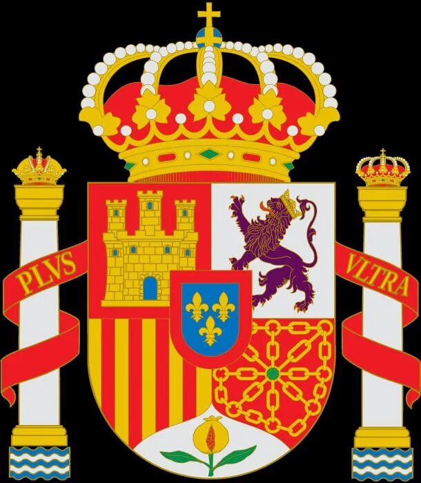 Испанский герб. Королевство Испания герб. Испания флаг и герб. Геральдика Испании флаг.