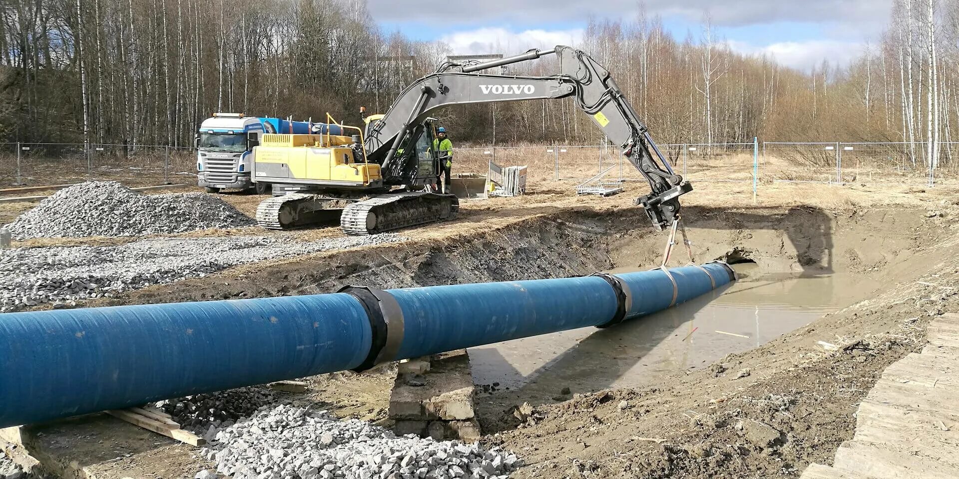 Открытый водопровод. ГНБ И ННБ. Прокладка трубы ПНД-110 методом ГНБ. Прокол ННБ И ГНБ. Технология бестраншейной прокладки трубопроводов.