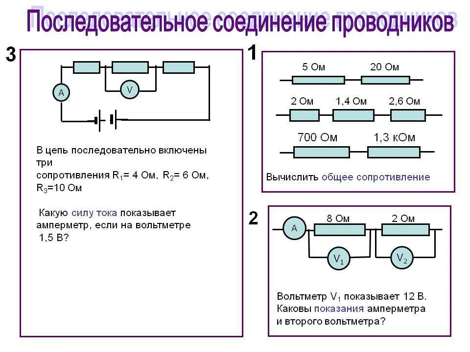 Как решить последовательное соединение. Последовательно и параллельное соединение проводников. Схема последовательного соединения проводов. Последовательное соединение 3 резисторов. Физика параллельное соединение проводников.