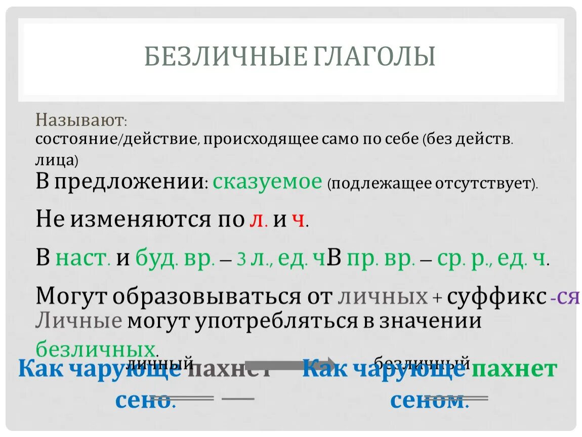 10 предложений с безличными глаголами. Безличные глаголы глаголы. Формы безличных глаголов в русском языке. Безличные глаголы презентация. Безличный глагол состояния.