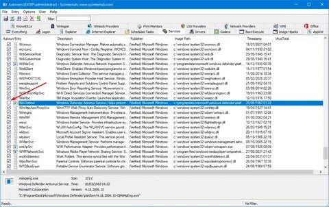 Служба защитника windows