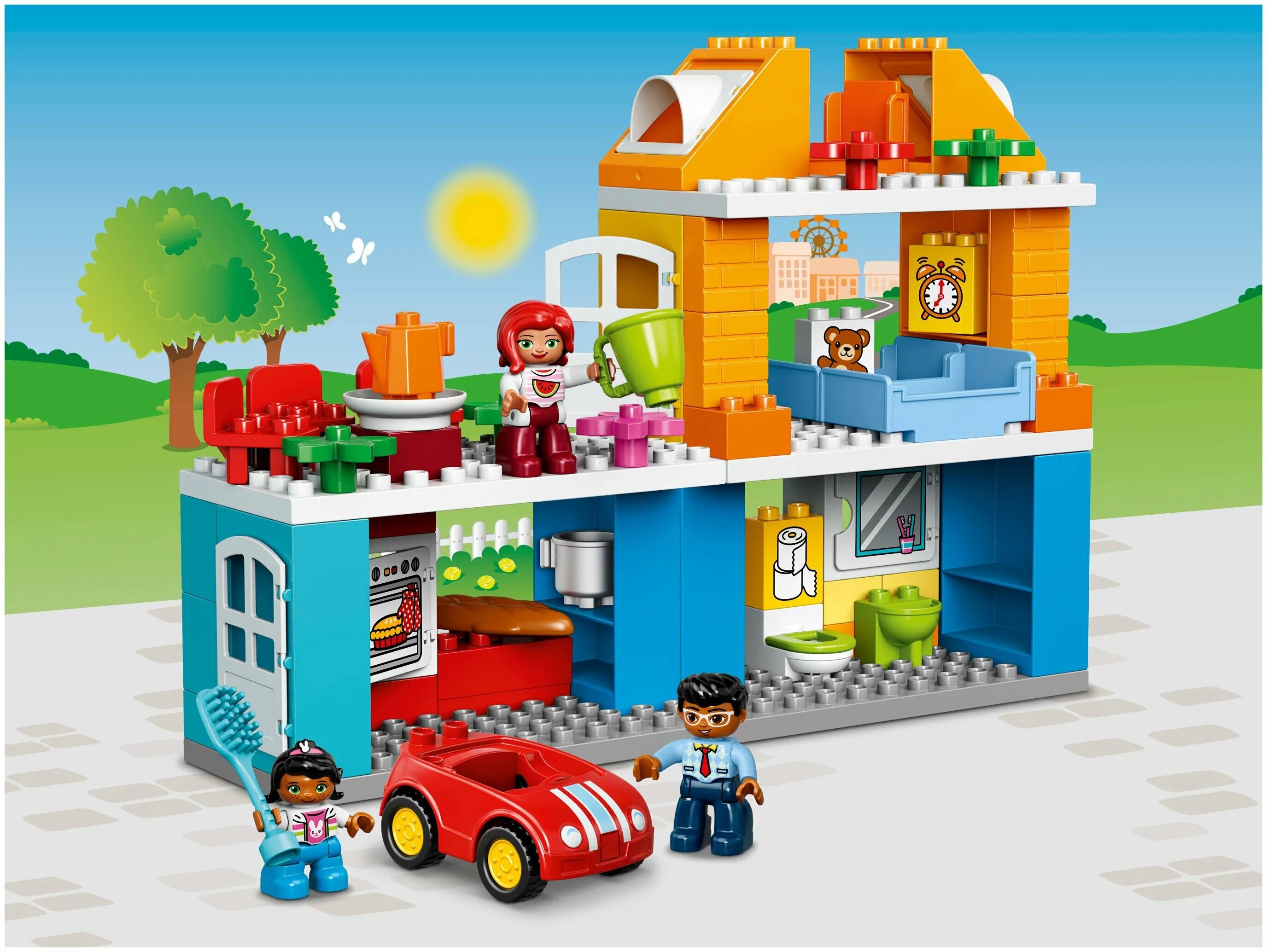 Дупло семейный дом. Lego duplo 10835. лего дупло дом 10835. конструктор lego duplo семейный дом. lego duplo my town 10835.