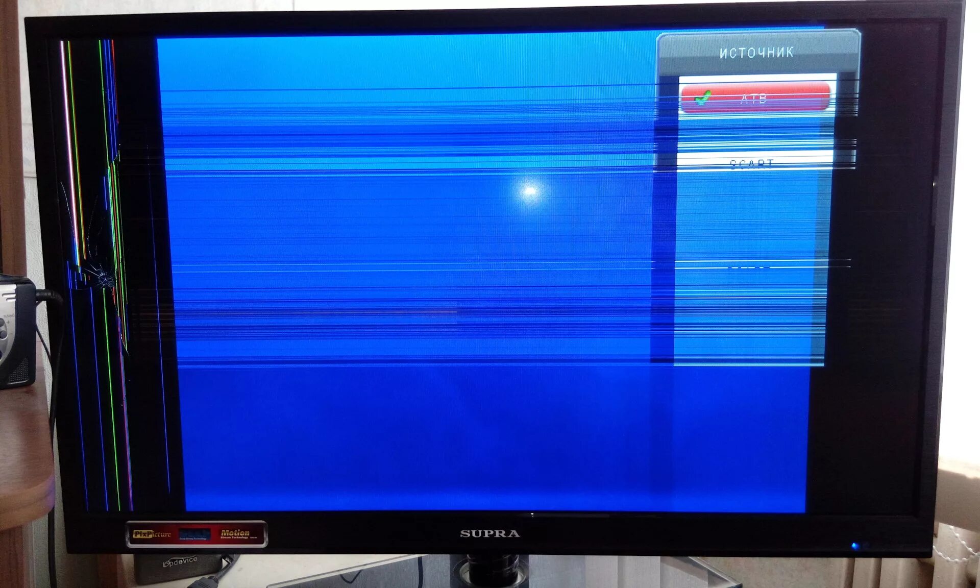 Горизонтальные полосы телевизоре самсунг