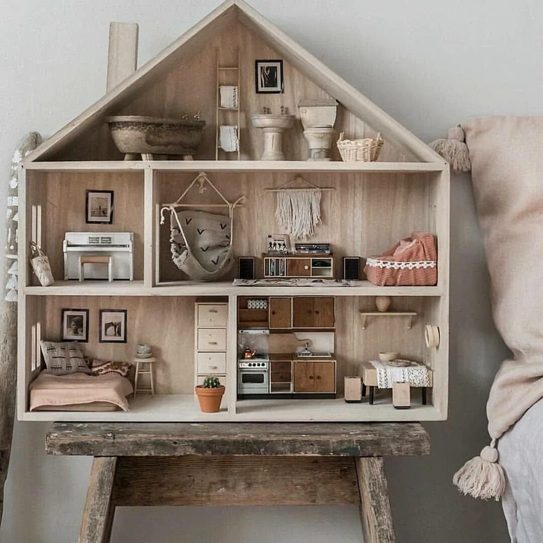 Как вещи и делают дом. Кукольный домик скандинавский мох. румбокс diy mini house &quot;таунхаус&quot;. интерьерные домики. декор для кукольного домика.
