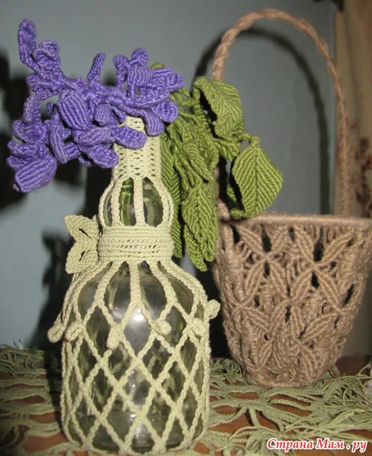 Цветы в технике макраме. Макраме. Цветы макраме. Изделия плетеные макраме. Цветы в стиле макраме.