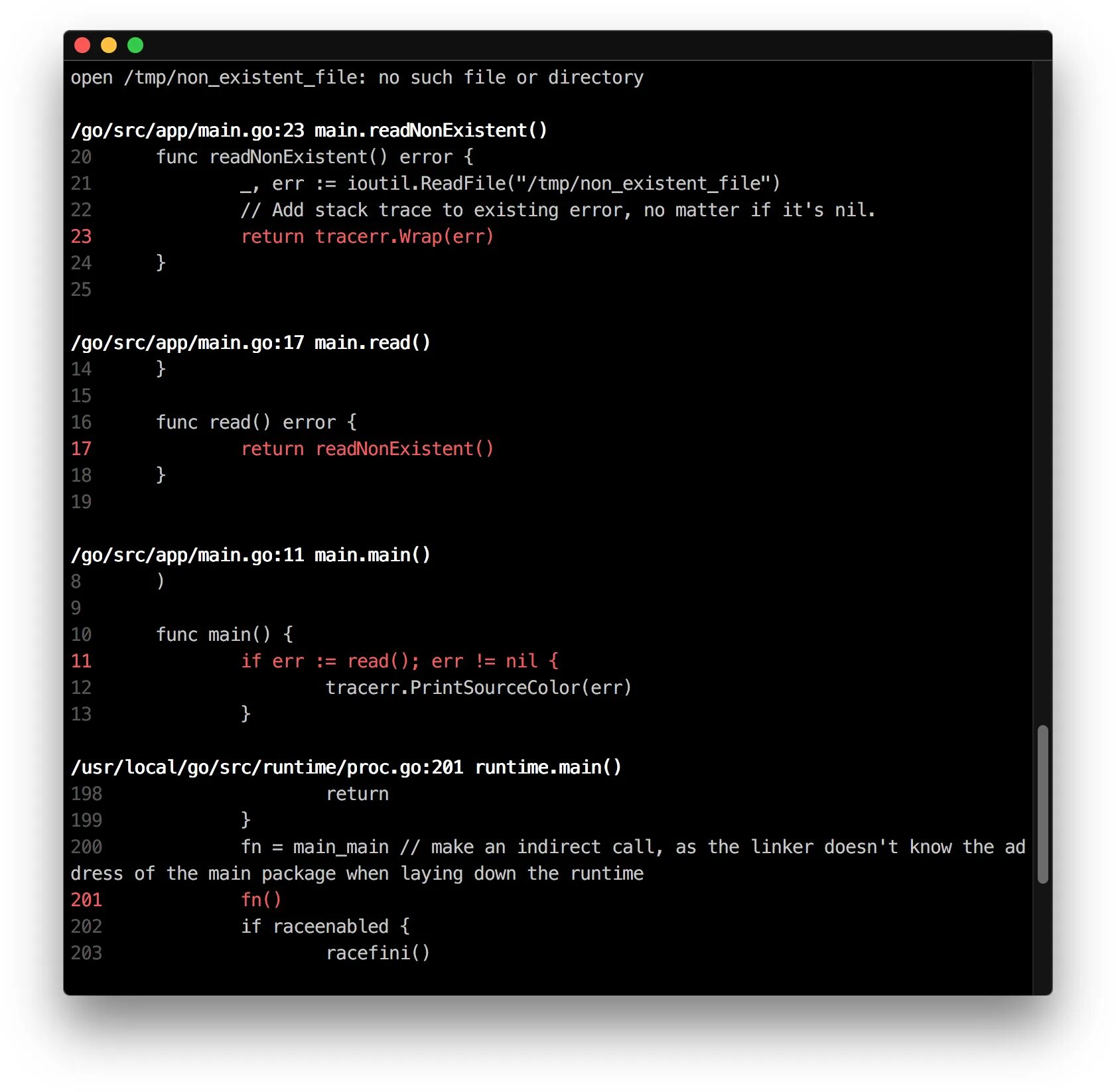 Errors is go