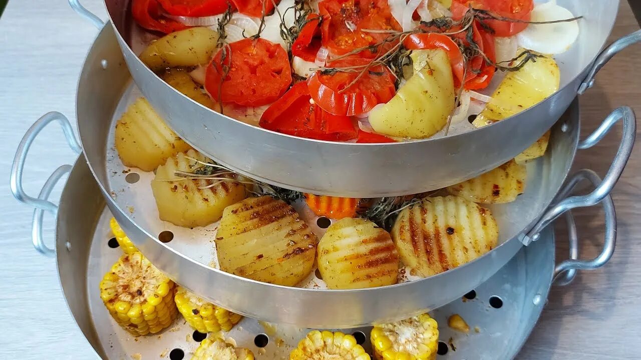 ПРИГОТОВЬТЕ ТАКИМ ОБРАЗОМ, МЯСО НА ПАРУ С ОВОЩАМИ ! Бесподобный и сытный рецепт ПЯТЬ в одном !!! - YouTube