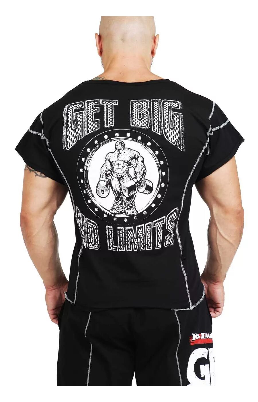 Get big shop. Футболка Gorilla Wear размахайка. Футболка размахайка для бодибилдинга no limits. Размахайка для бодибилдинга мужская. No limits одежда для бодибилдинга.