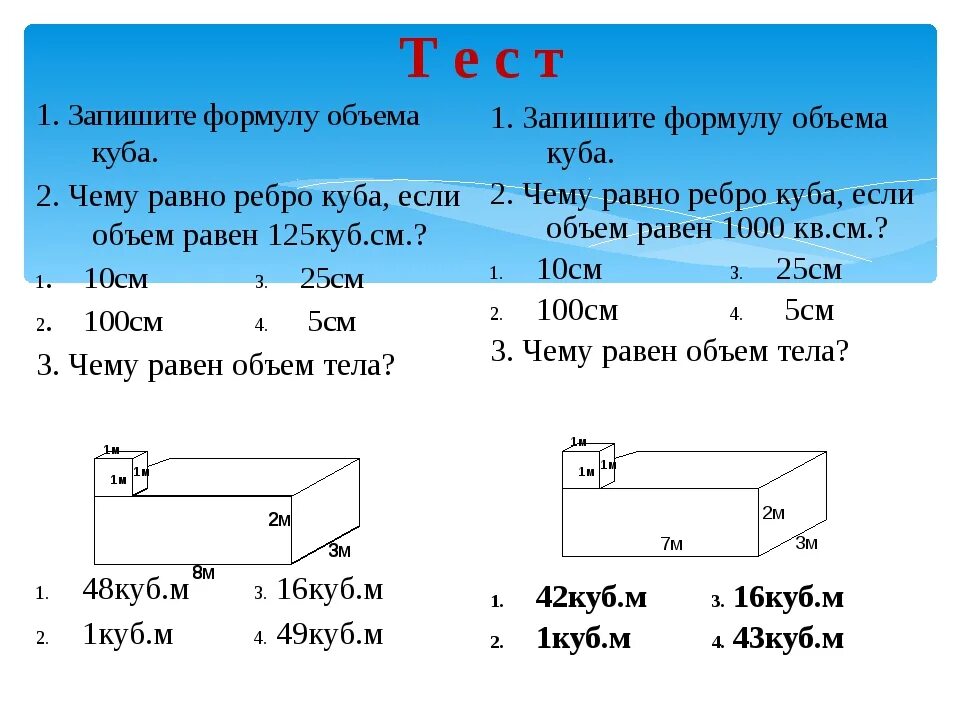 Объем куба с ребром 5 равен. Объем Куба формула 5 класс. Формула объема Куба 6 класс. Формула расчета объема Куба. Как посчитать гбнм Куба.