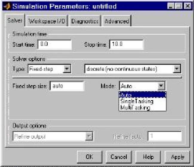 Fixed step. Solver type to &quot;fixed-step. солвер. tk solver.