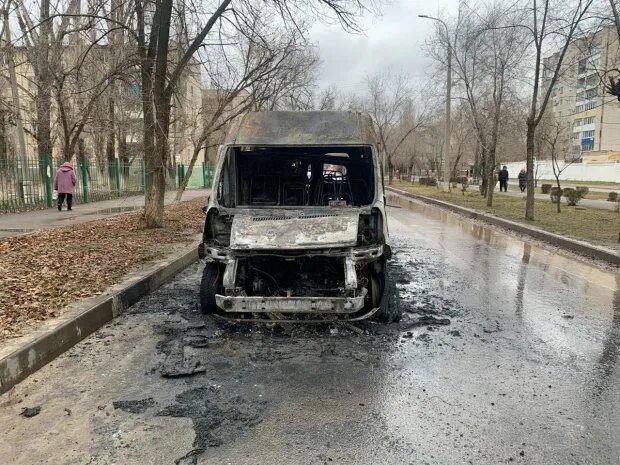 Маршрутка. Волгоград сегодня. Сгорел автобус волгоград