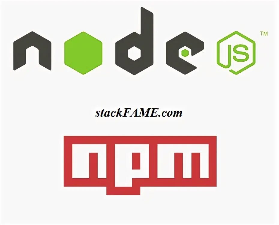 Npm ts node. Node js logo.