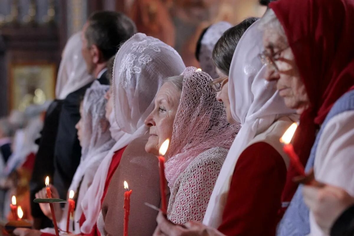 Платок на благовещение какой одевать в церковь