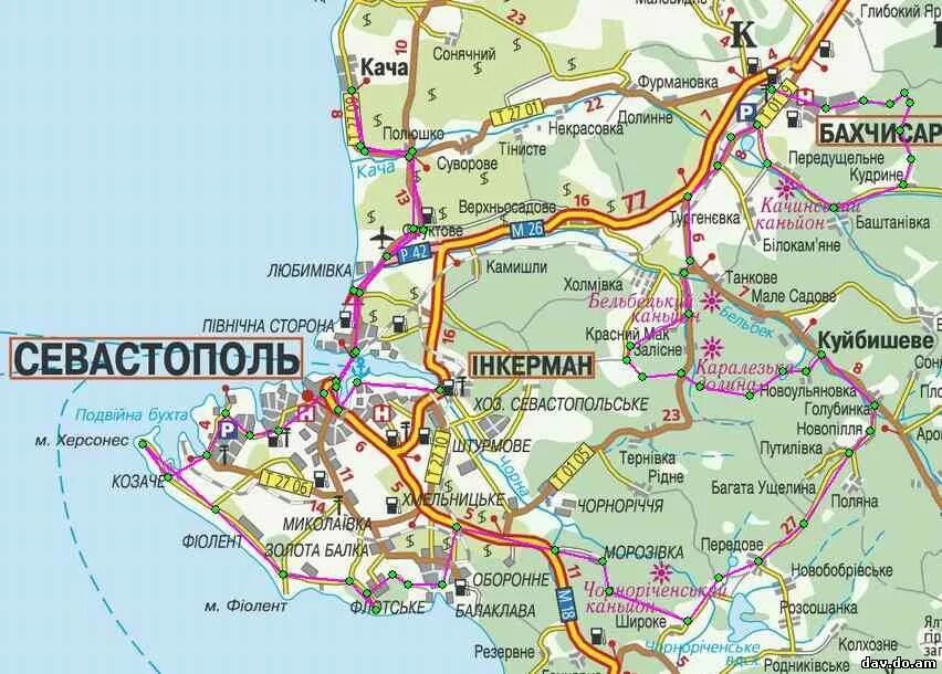 Крым Голубинка на карте. Карта Севастополь Голубинка.