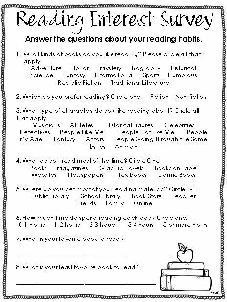 I prefer read detectives. Reading interest survey. questions about reading. questions about books and reading. what about reading a book ? время.