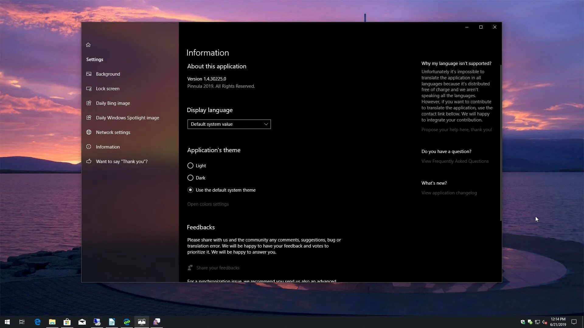 Dynamic theme