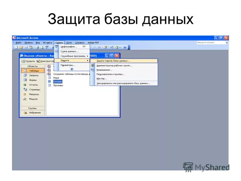 Информационная база данных. Обеспечение защиты базы данных. Защищенная база данных. Безопасность базы данных. Защита данных бд.