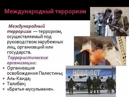 Международный терроризм террористические организации