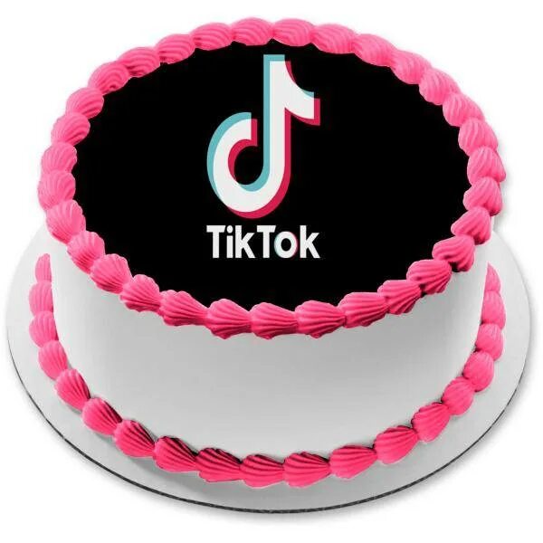 Торт тик ток. Торт тик ток на день рождения девочке. Торт с логотипом тик ток. Украшение торта в стиле тик ток.