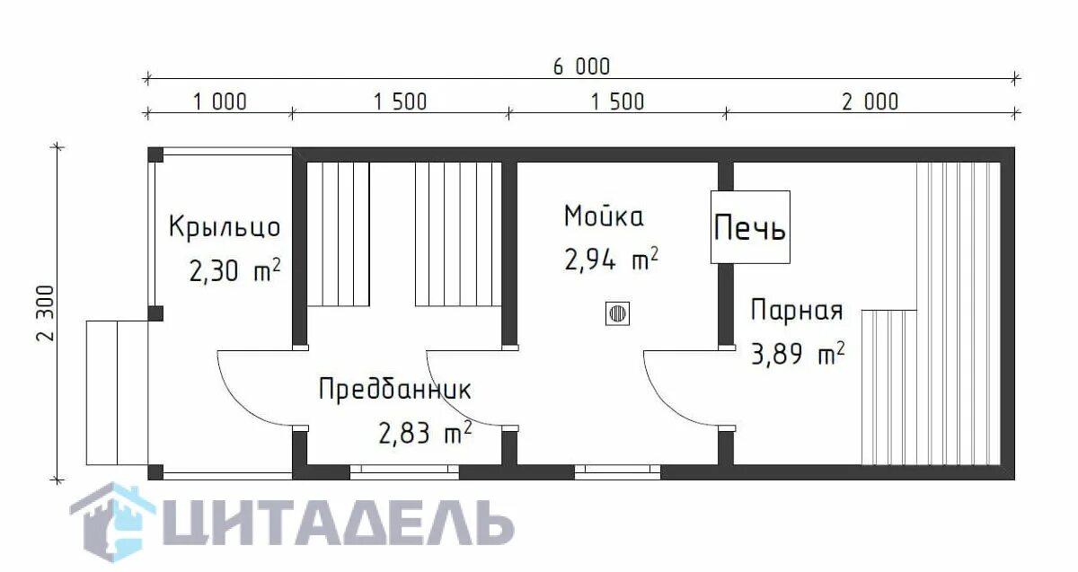Баня под ключ 6,5*2,35*2,65 купить в Челябинске Товары для дома и дачи Авито