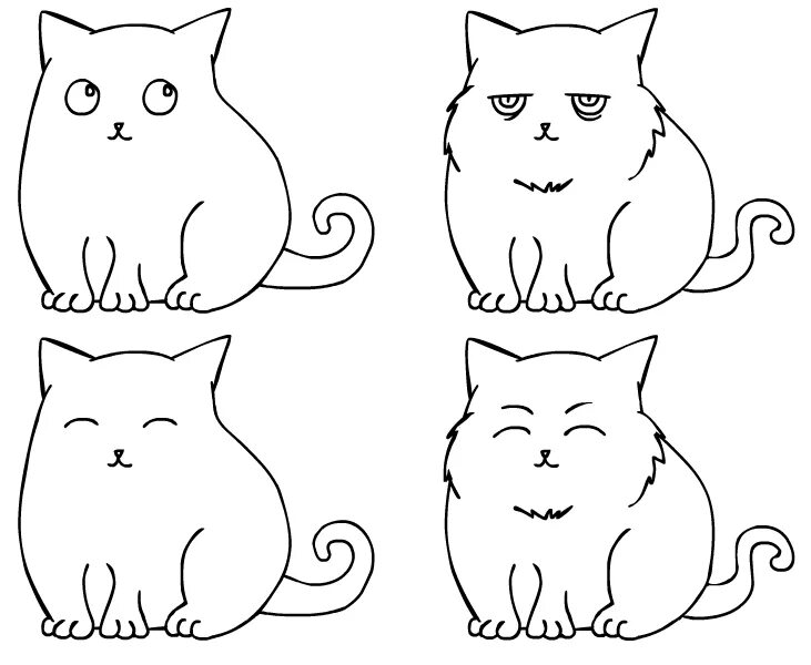 Картинки нарисованные котики легкие. Простые рисунки для срисовки. Рисунки котов для срисовки. Лёгкие рисуни для срисовки. Рисунки котиков для срисовки.