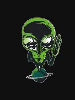 Green alien cat