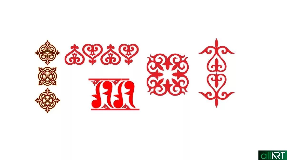 Казахские национальные узоры