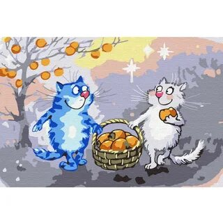 Картина по номерам на холсте кот