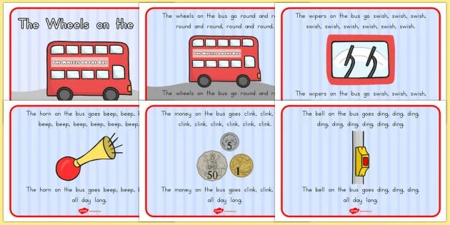 The bus the end. The Wheels on the Bus. Bus Buses карточка. Автобус для Word. Рисунок the Horn on the Bus.