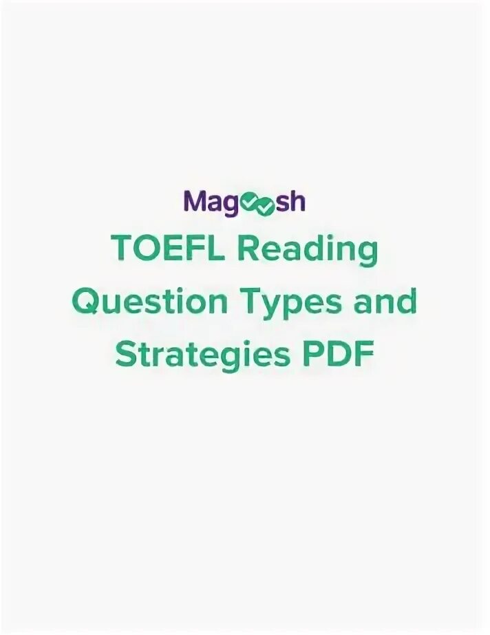 Reading question types