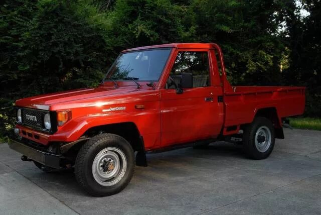 Toyota Land Cruiser 75 Pickup. Ленд Крузер bj75. HZJ 75 Pickup. Тойота дизельный красный. Тойота дизель б