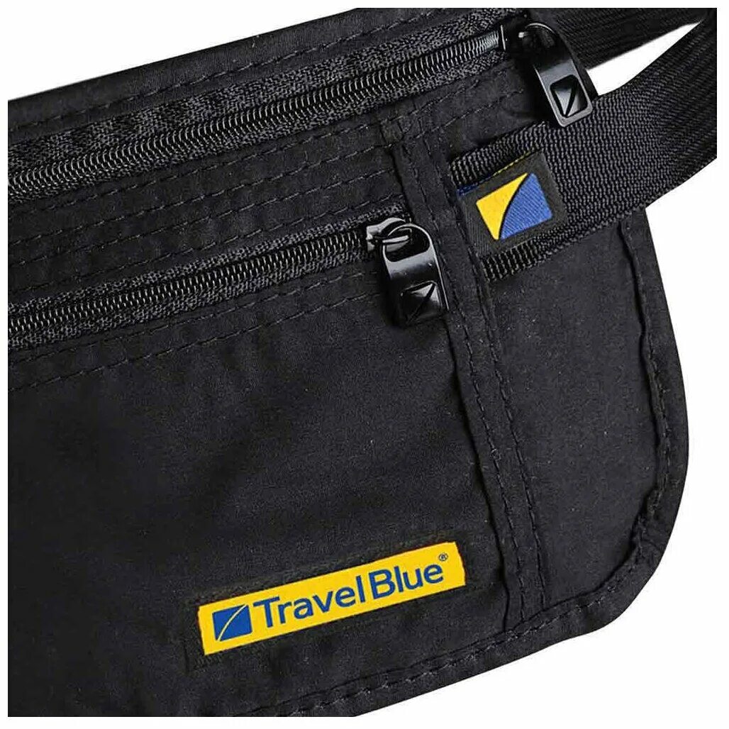 Поясная сумка мужская Travel Blue 114_BLK, черный. Поясная сумка-кошелек тонкая Travel Blue Ultra Slim money safe. Travel Blue сумка кошелек RFID. Travel Blue сумка скрытого ношения. Travel blue