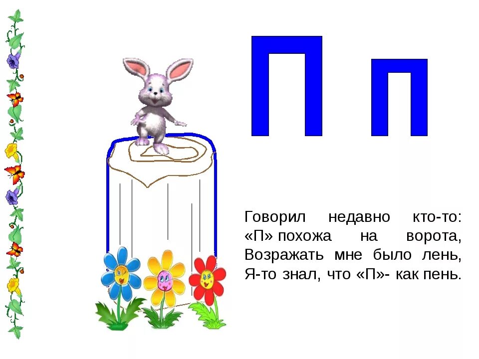 Текст буква п 1 класс. Стишок про букву п. На что похожа буква п. Буква п в стихах и картинках. Буква п стихи про букву.