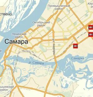 Демократическая самара на карте