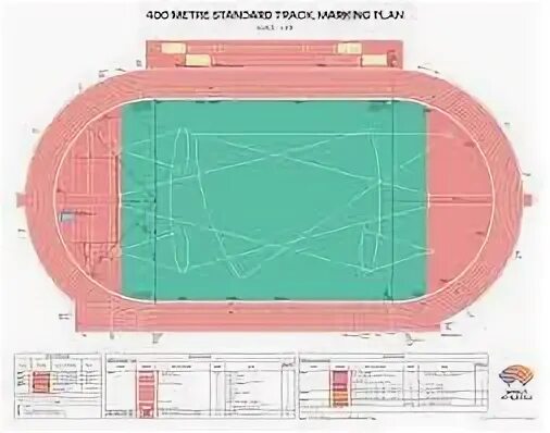 Mark plan. World Athletics marking Plan.