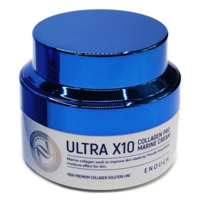 Корейские крема 50 лучшие. Enough Collagen Ultra x 10 крем. Ultra x10 Collagen Pro Marine Cream 50мл [enough]. Крем Ultra x10 Collagen Pro Marine. Крем для лица с коллагеном enough Ultra x10 Collagen Pro Marine Cream.