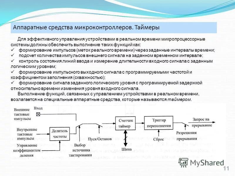 принцип построения устройств управления