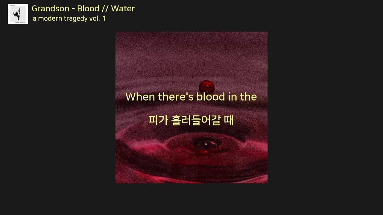 Blood Water grandson. Blood // Water grandson текст. Blood Water обложка.