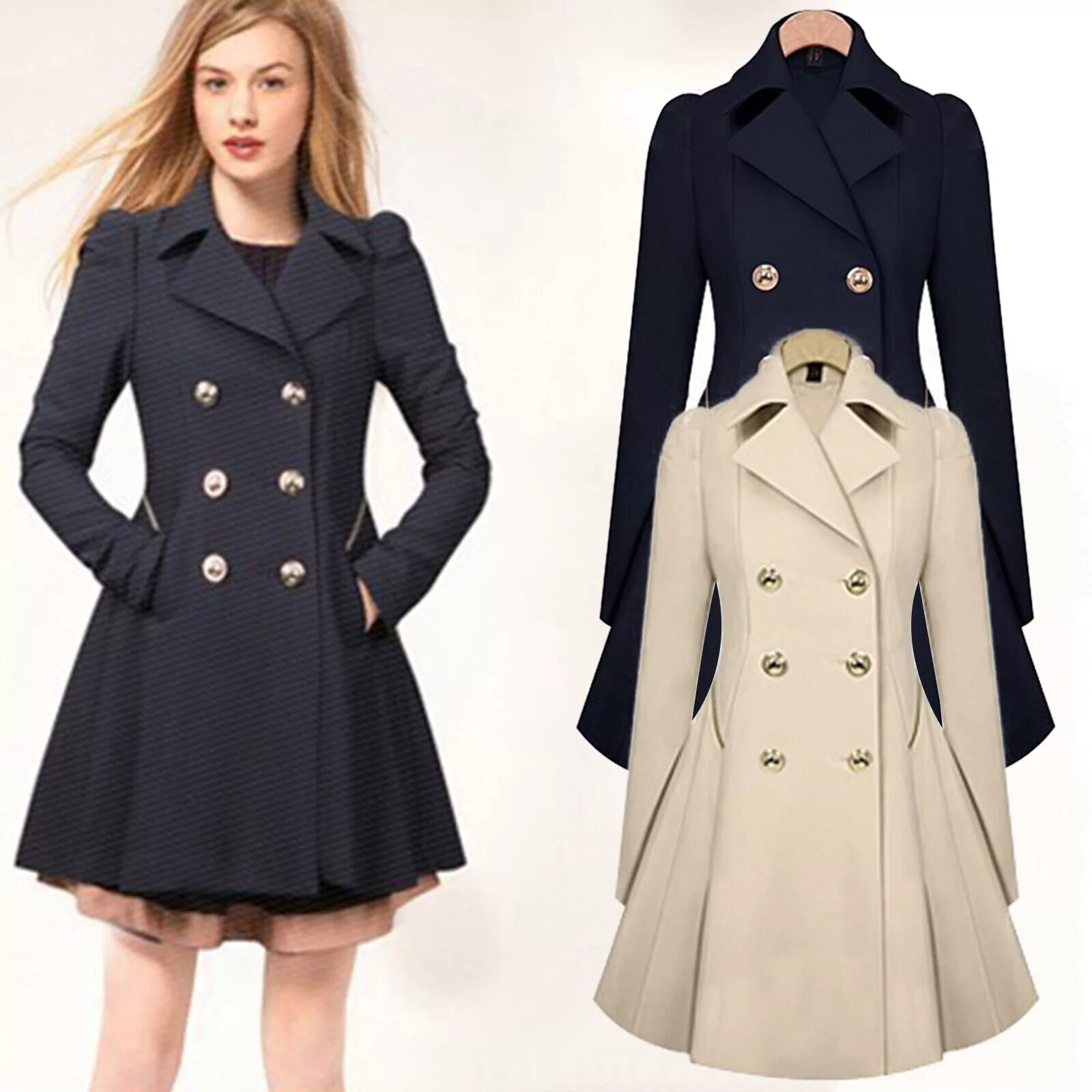 Купить одежду пальто. TRF Outerwear пальто. Женское пальто. Платье пальто. Двубортное расклешенное пальто женское.