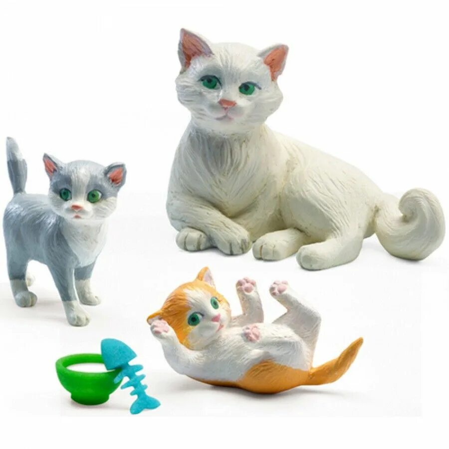 Котики игрушки маленькие пластмассовые. Фигурка кошка. Виладж стори игрушки. Набор фигурок кошек. Интерактивный подарки для кошки.