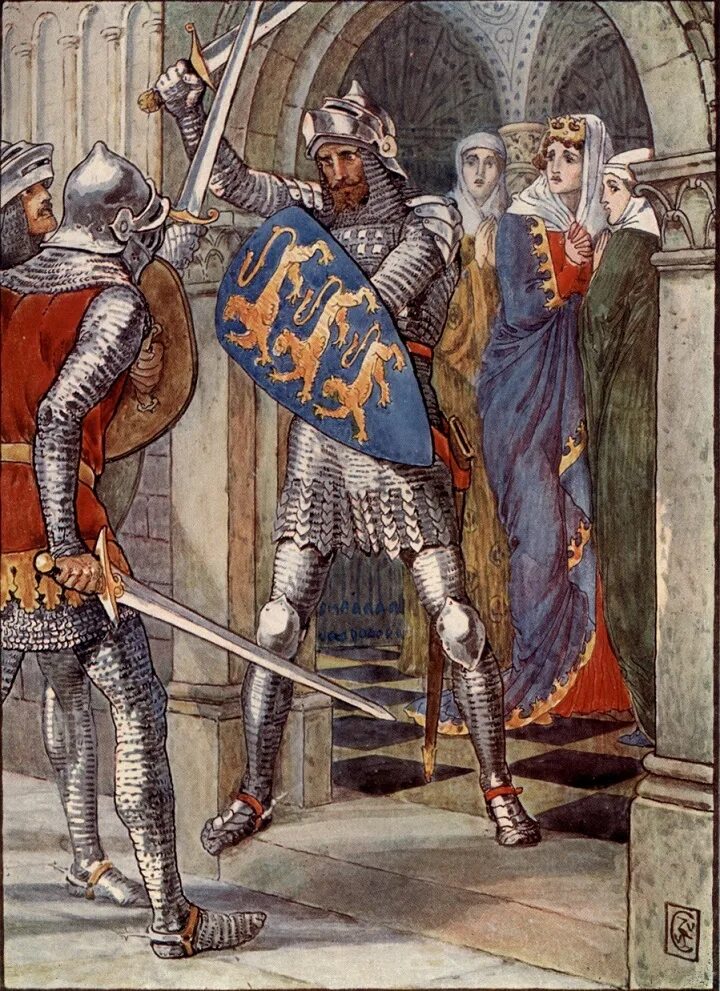 The knight who returned with a god