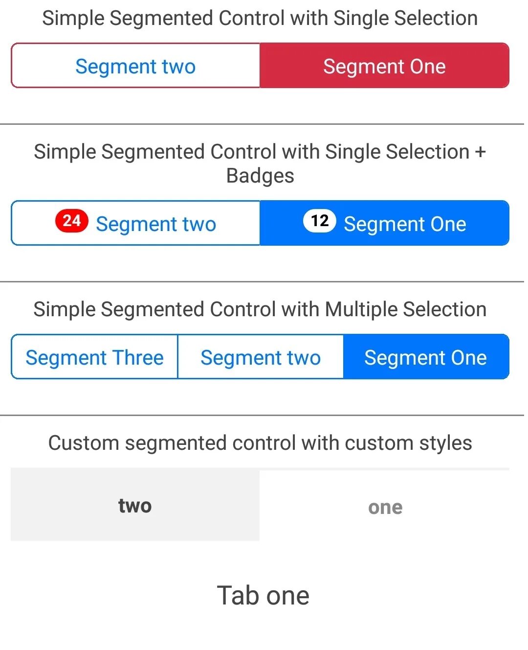 React controls