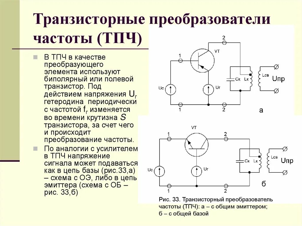 Устройства преобразования частоты. Преобразователь частоты на биполярном транзисторе. Преобразователь частоты на полевом транзисторе принципиальная схема. Схемы инверторов на полевых транзисторах. Балансный транзисторный преобразователь частоты презентация.