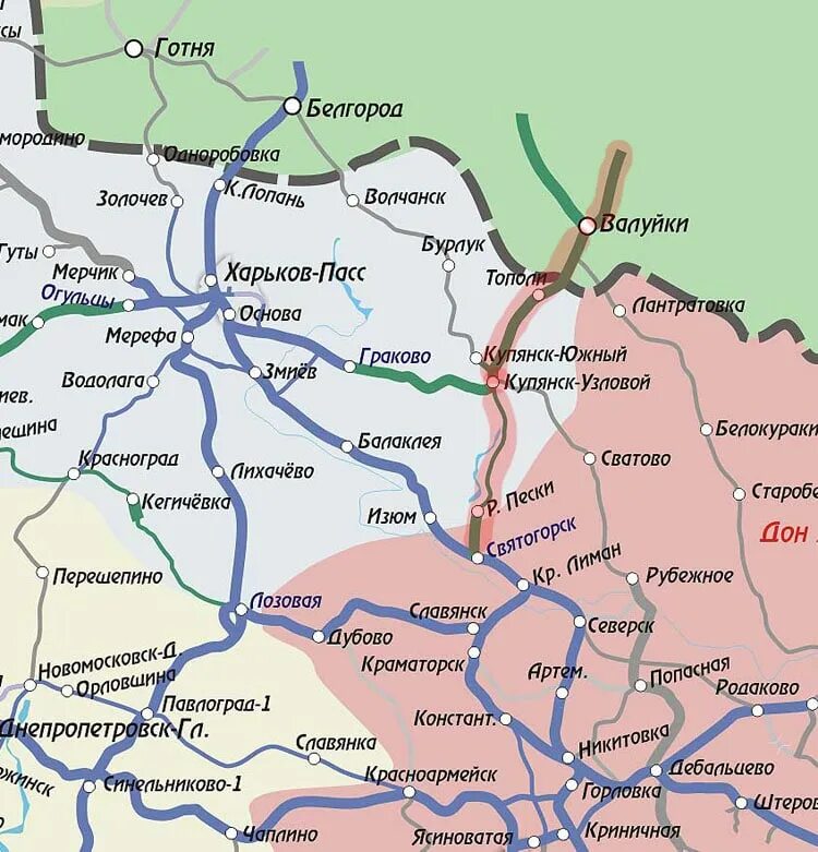 Харьковская область на карте России. Купянск Харьковской области на карте граница с Россией. Харьковская обл Купянск на карте. Границы Харьковской области на карте.