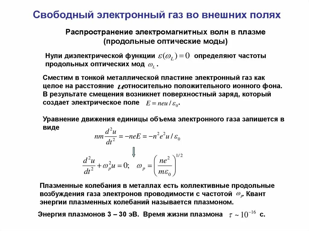 Энергия электронного газа. Свободный электронный ГАЗ. Модель электронного газа. Средняя энергия электронного газа.