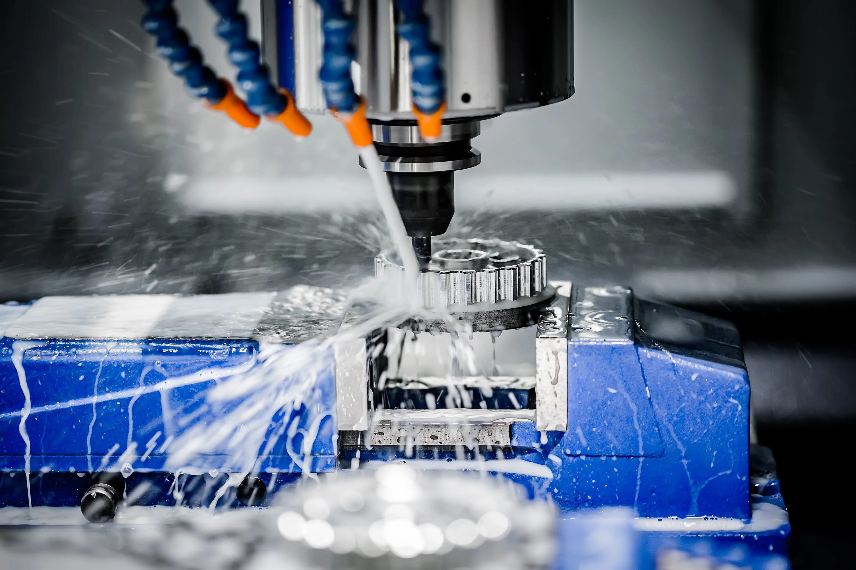 The process of machining