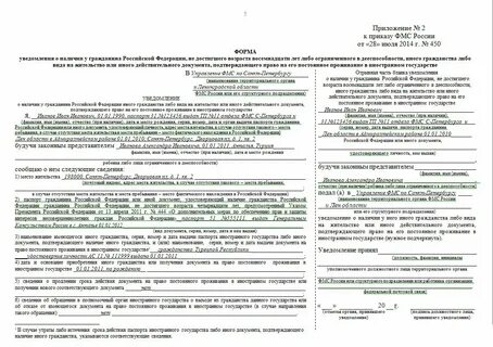 Уведомление о 2 гражданстве