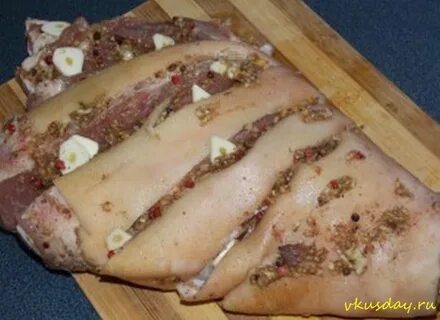 Рецепт вкусной рульки в рукаве