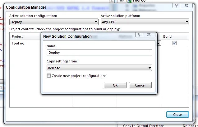 Create a configuration file