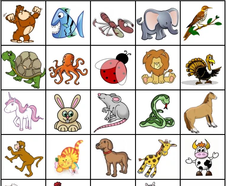 Игра изобрази слова. Для детей. Животные. Игра животные. Карточки с изображением животных. Игровые карточки с животными.